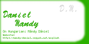 daniel mandy business card